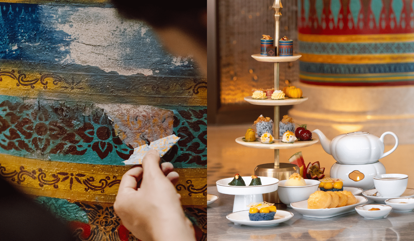 A True Cultural Experience: Enjoying Afternoon Tea While Witnessing the Restoration of Murals at Dusit Thani Bangkok