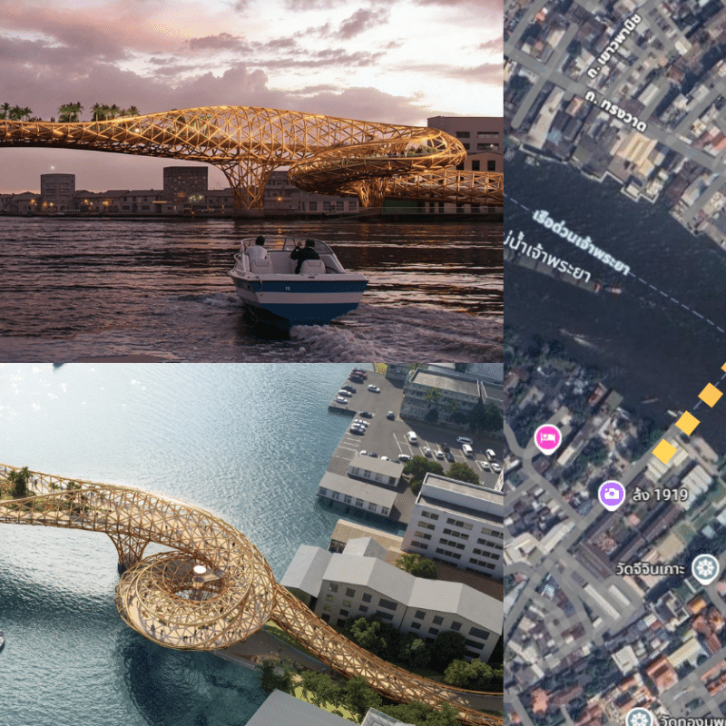 Bangkok Dreams Big With Iconic Pedestrian Bridge Over the Chao Phraya