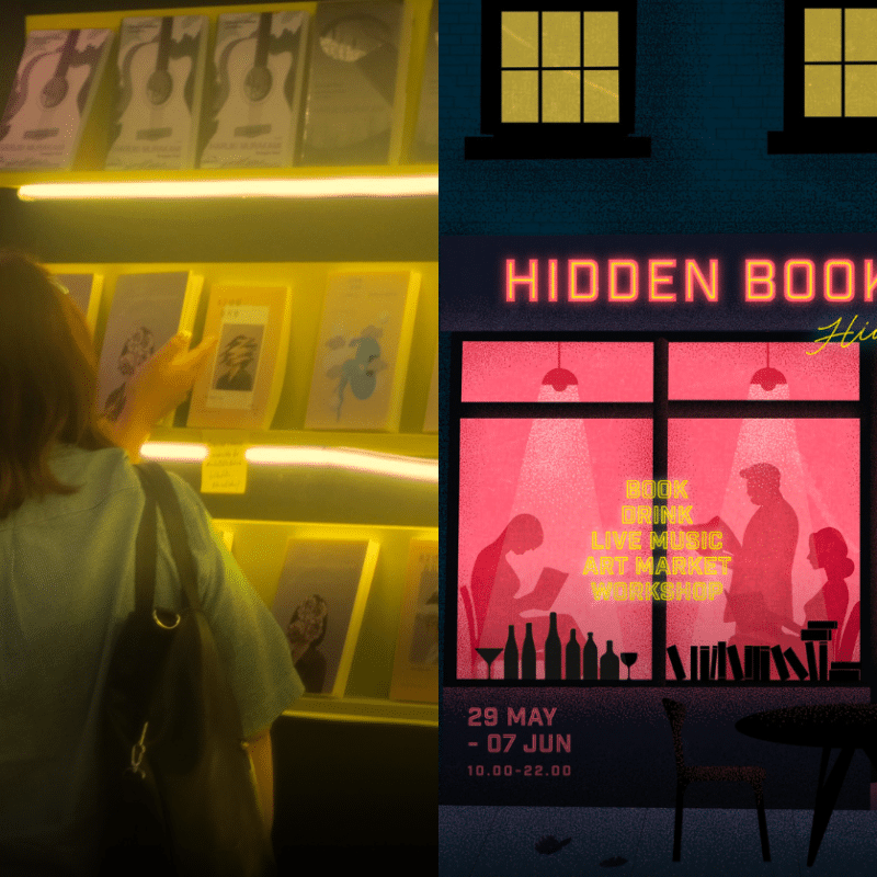 Hidden Book Bar Brings A Neon Books And Brews Experience To MunMun Srinakarin