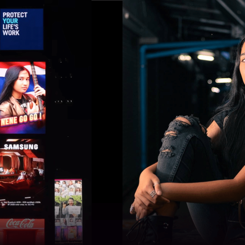 Thai Rising Star Nene Royal Hits Times Square Billboard Ahead of AGT Season 21 Quarter-Finals