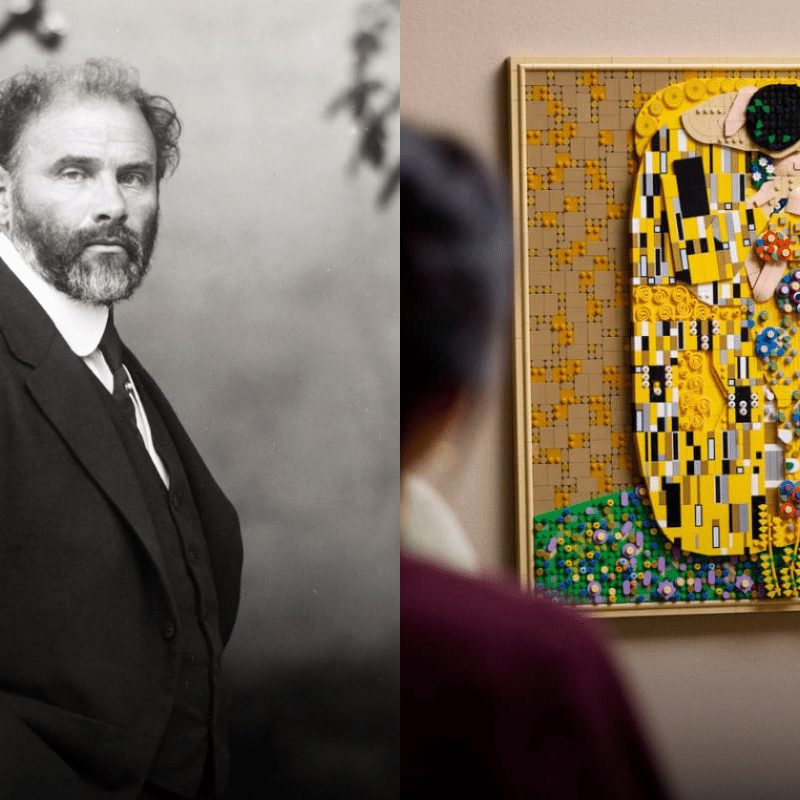 Lego Turns Gustav Klimt’s The Kiss into a 4,000 Piece Masterpiece