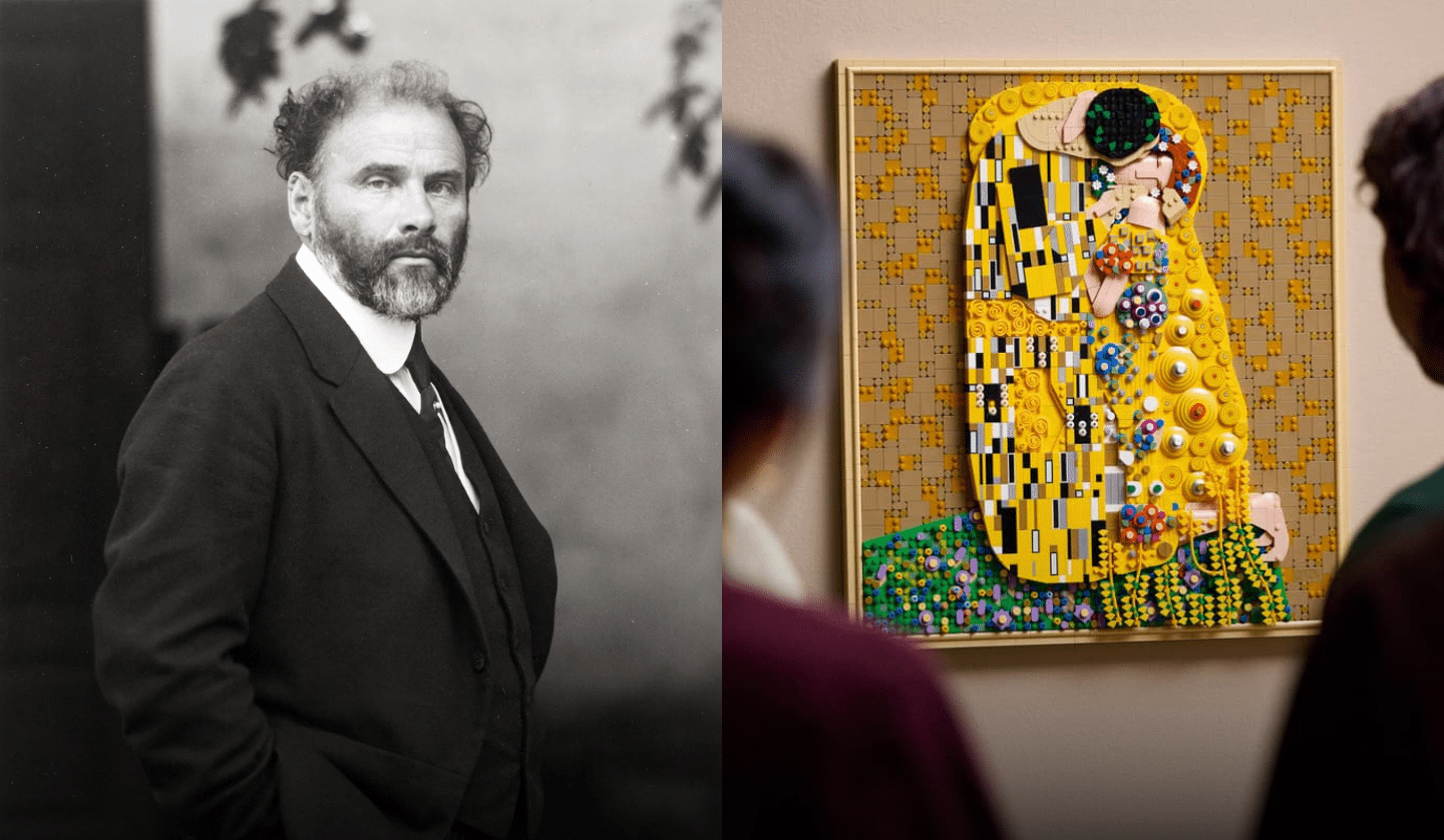 Lego Turns Gustav Klimt’s The Kiss into a 4,000 Piece Masterpiece
